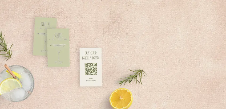 Paper Business Card Back View