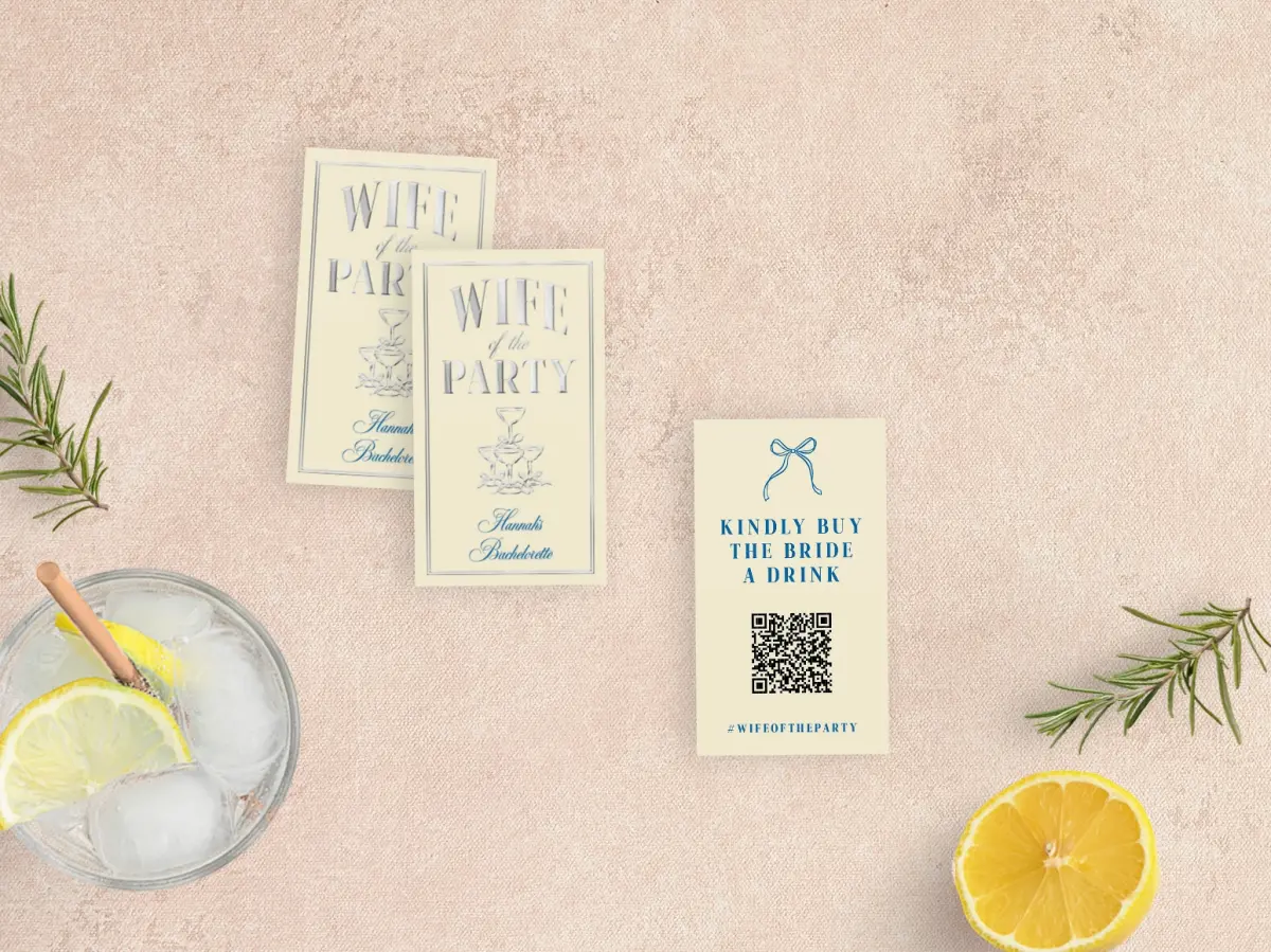 Paper Business Card Back View