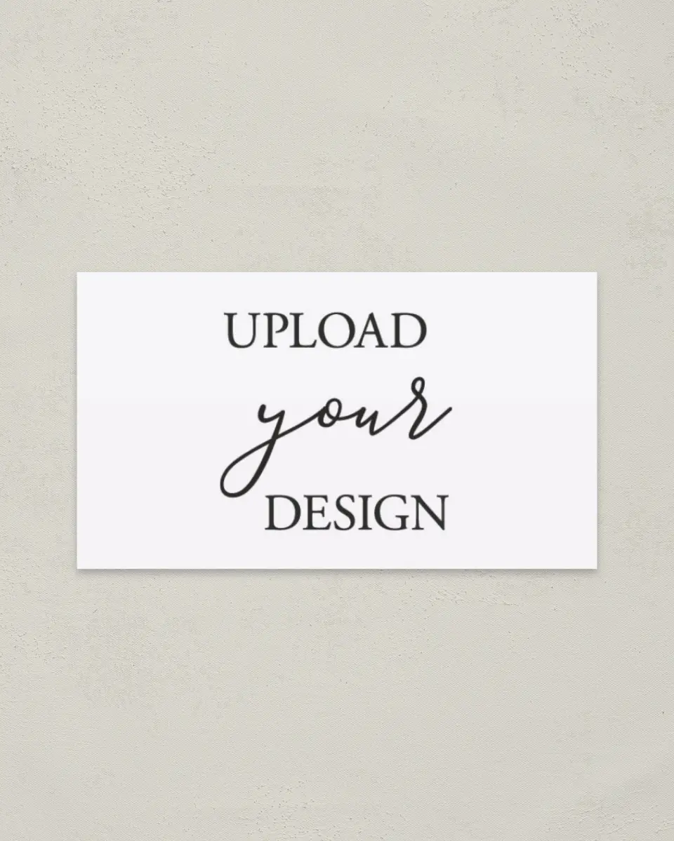 This is a 2" x 3½" Upload Your Design called 2" x 3½" Paper Business Cards printed in full color on Soft Touch paper