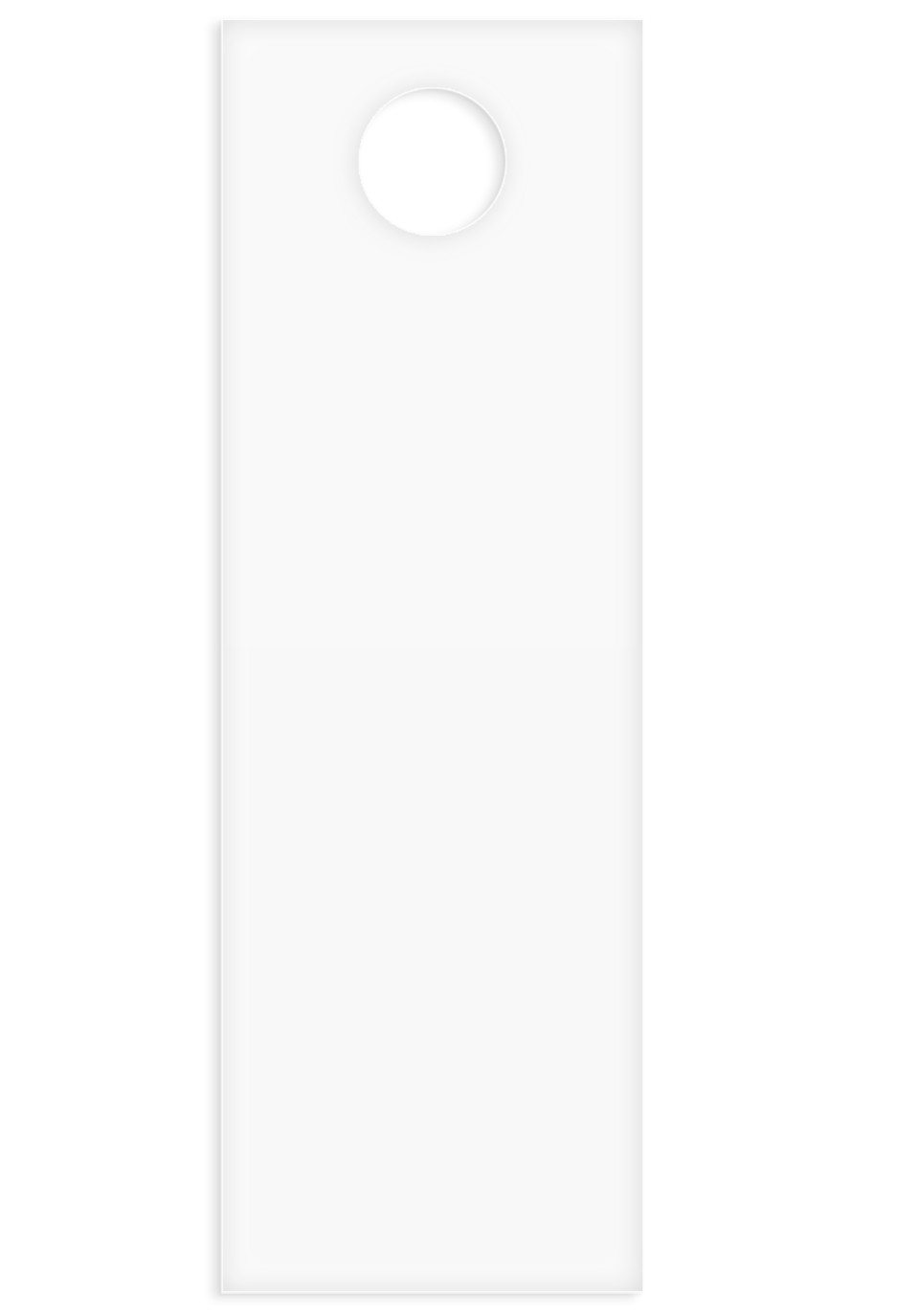 This is a 4" x 12" Door Hangers Bag called Door Hanger Bags printed in full color