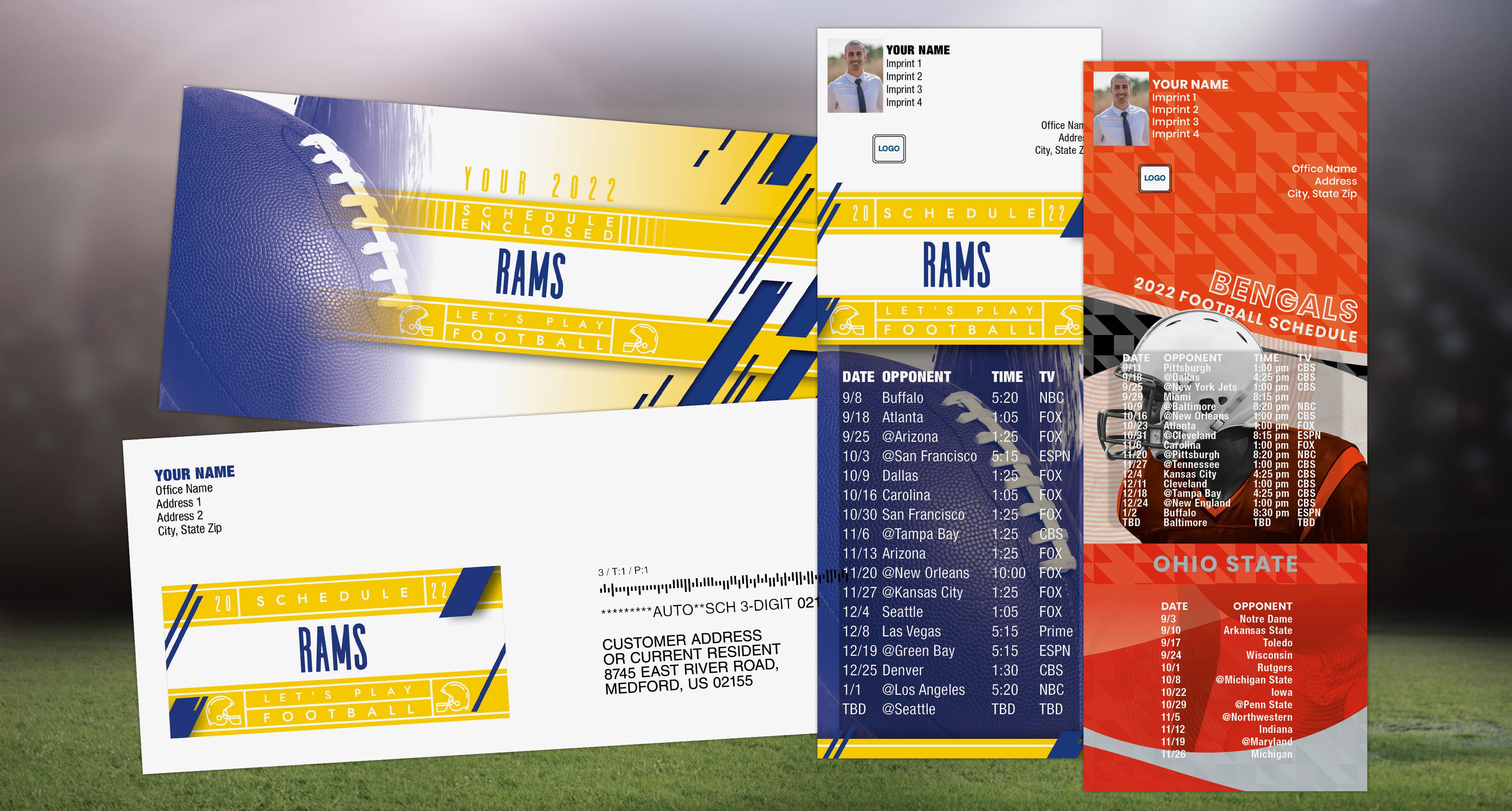 Promotional Sports Schedule Magnets | Personalized for your Business
