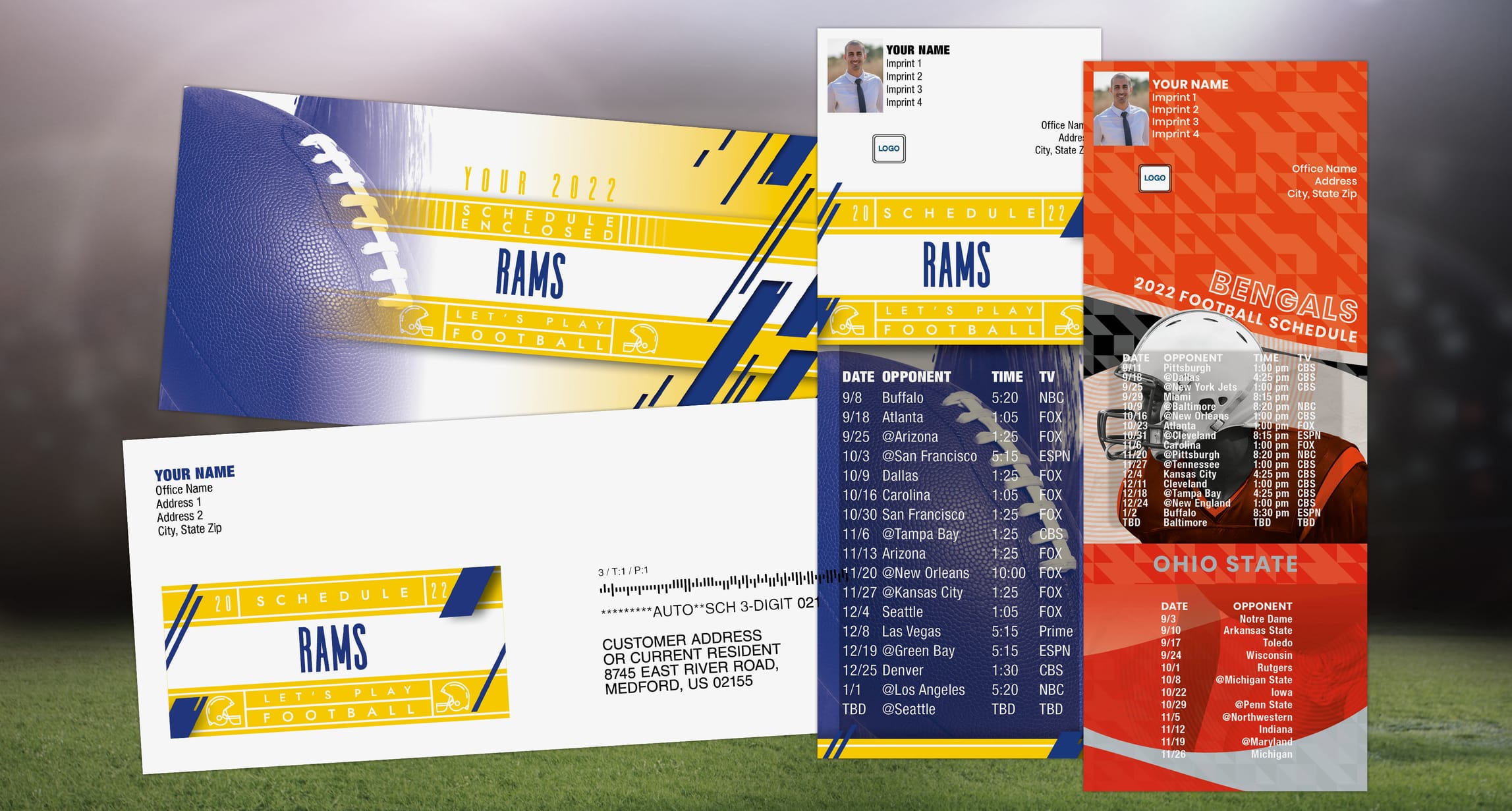 Promotional Sports Schedule Magnets | Personalized for your Business