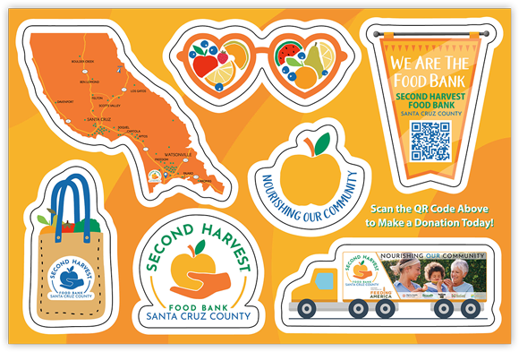 Not-for-Profit Sticker Postcard Example 1