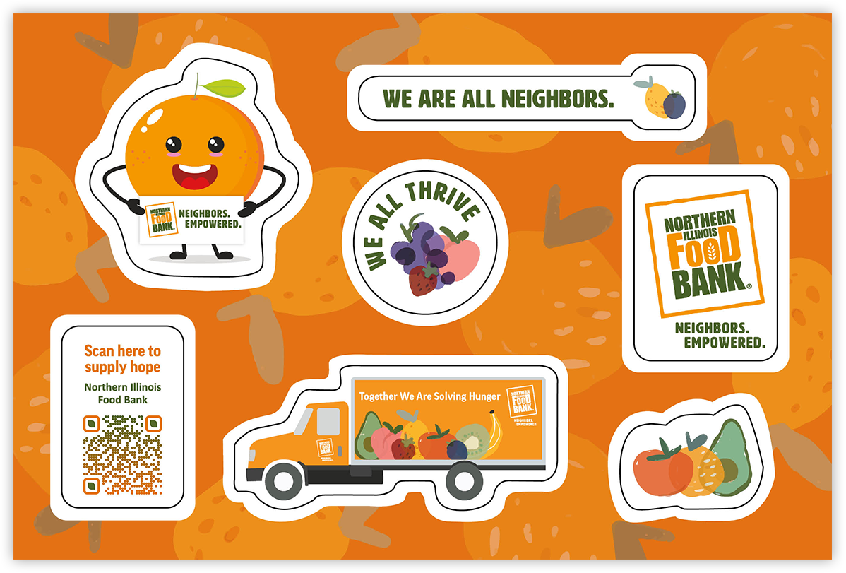 Not-for-Profit Sticker Postcard Example 1
