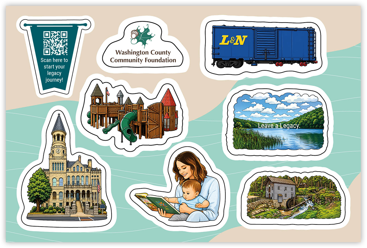Not-for-Profit Sticker Postcard Example 1