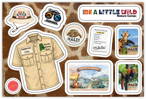 Not-for-Profit Sticker Postcard Example 1
