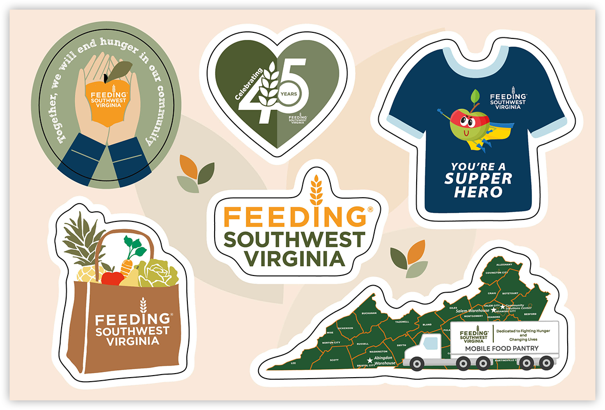 Not-for-Profit Sticker Postcard Example 1