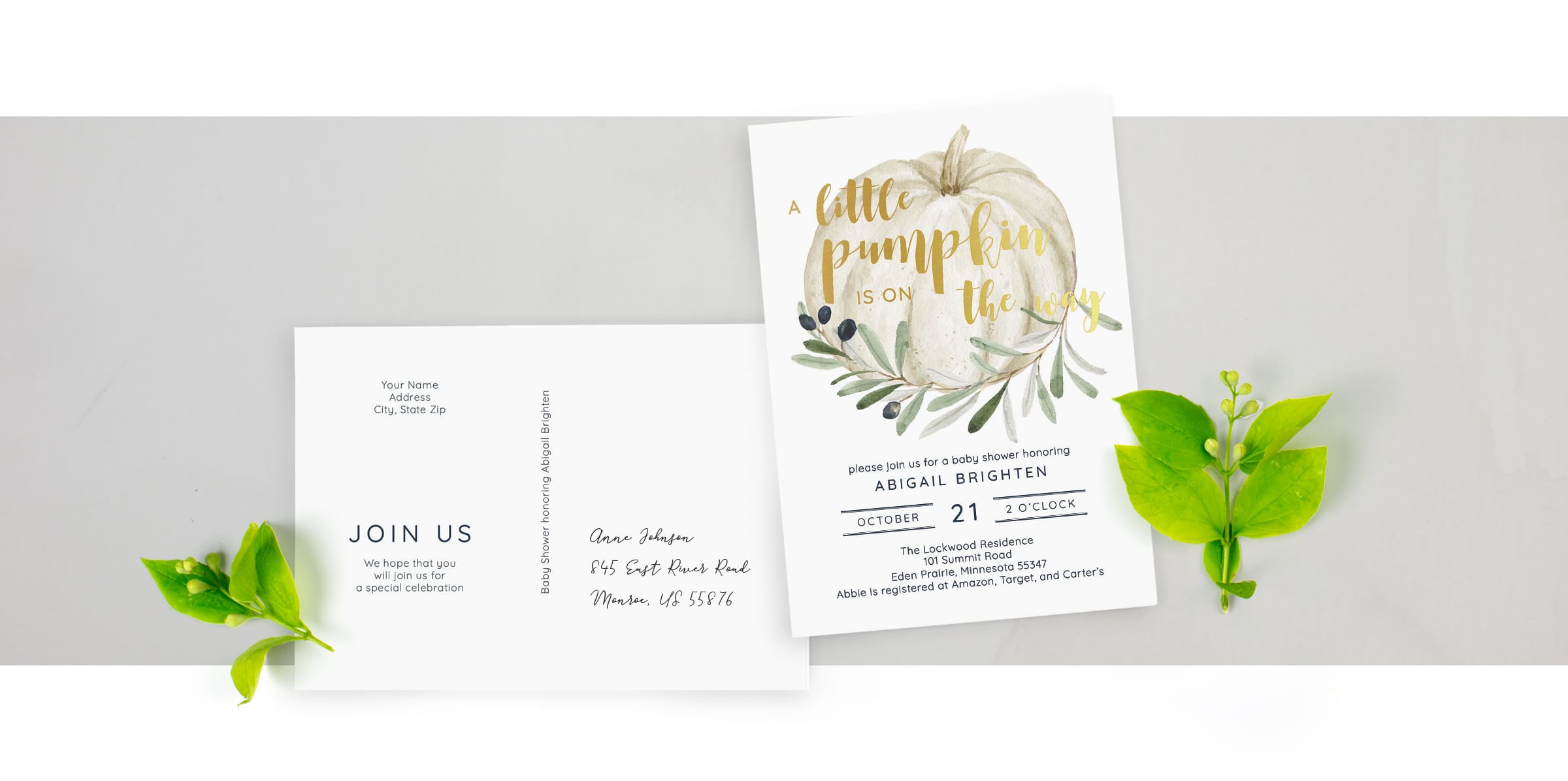 Baby Shower Invitations | Custom Invitations | Truly Engaging