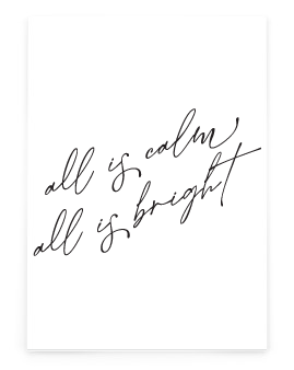 Typographic Christmas Cards