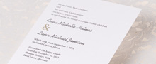 Destination Rectangle Wedding Invitations