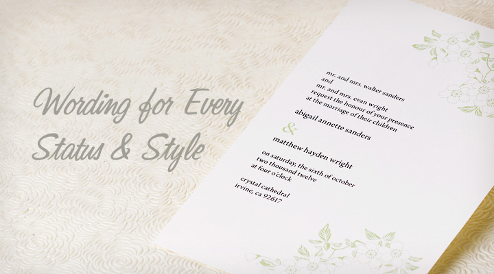 Wedding Invitation Wording