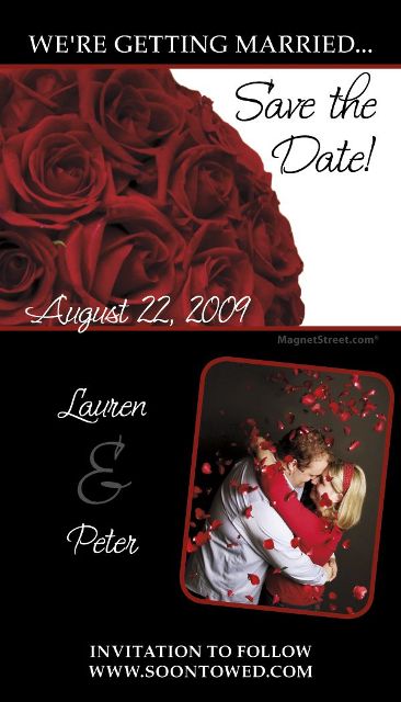 Save the Date mini magnet