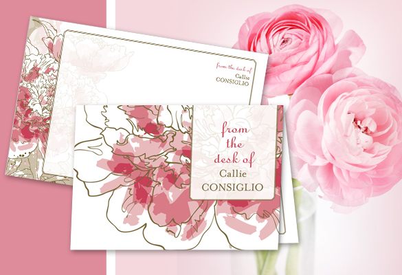 Watercolor Bloom - Personal Stationery by MagnetStreet Watercolor Bloom - Personal Stationery by MagnetStreet