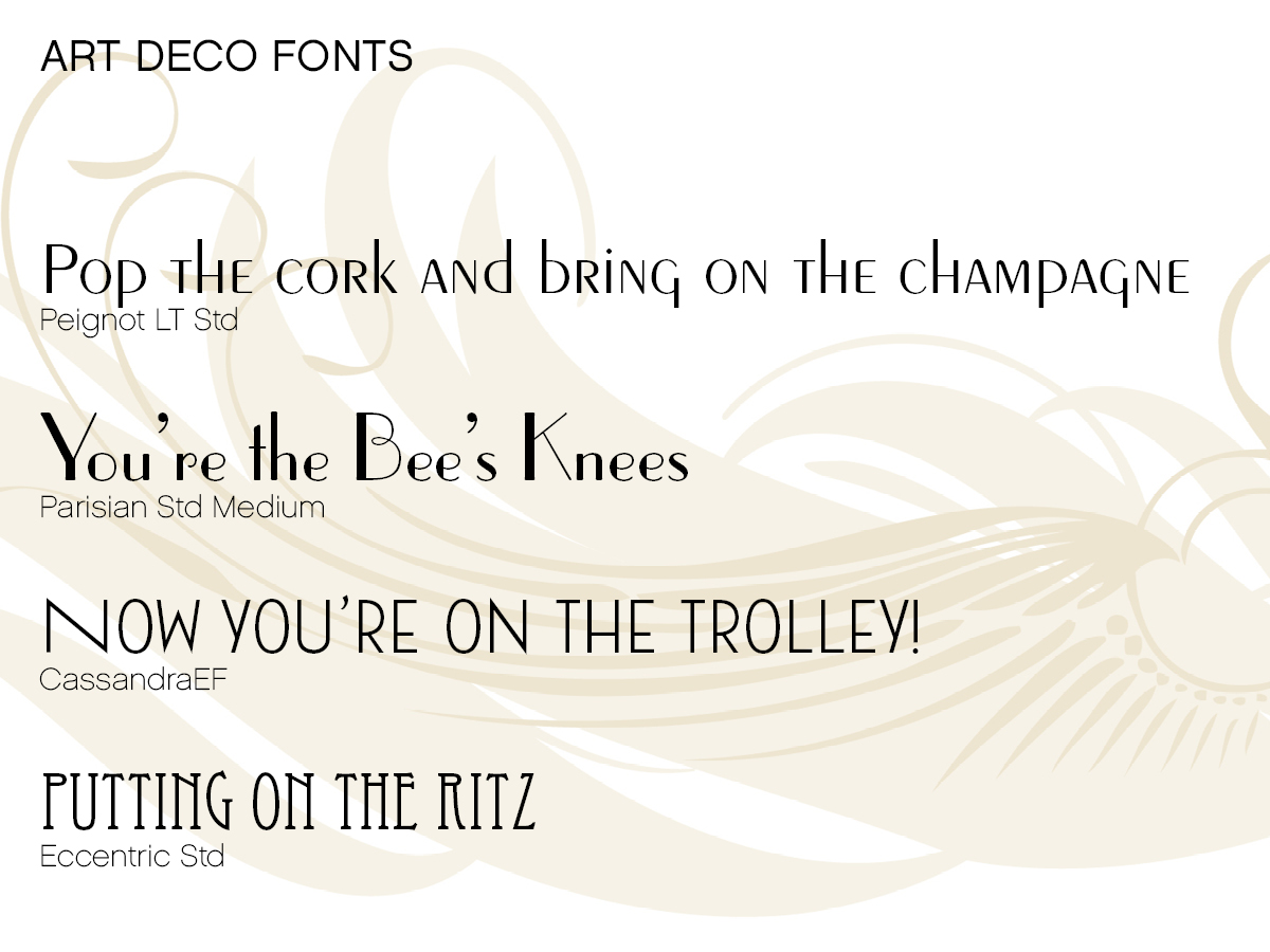 Art Deco Fonts