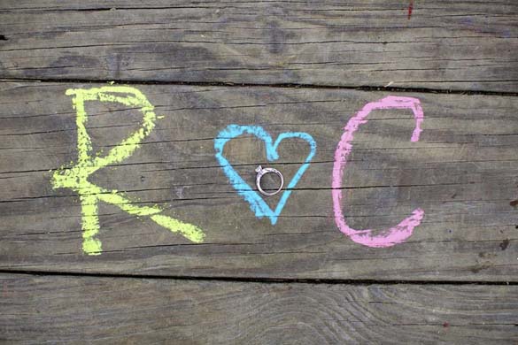 DIY chalk sign