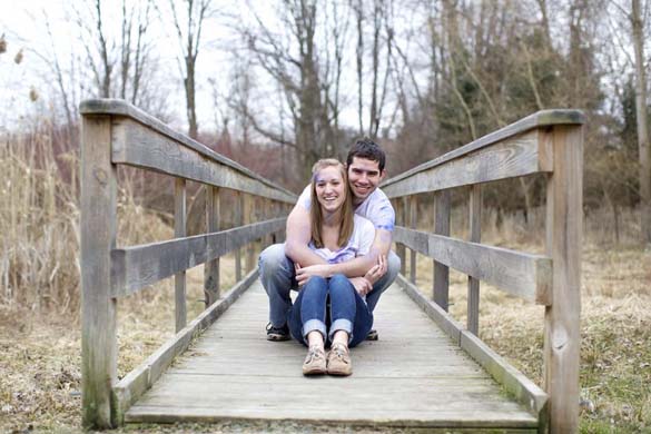 Chalk themed engagement session