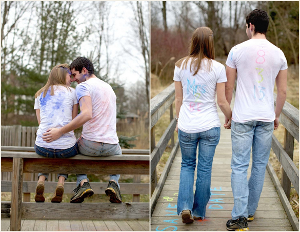 chalk war mini engagement session