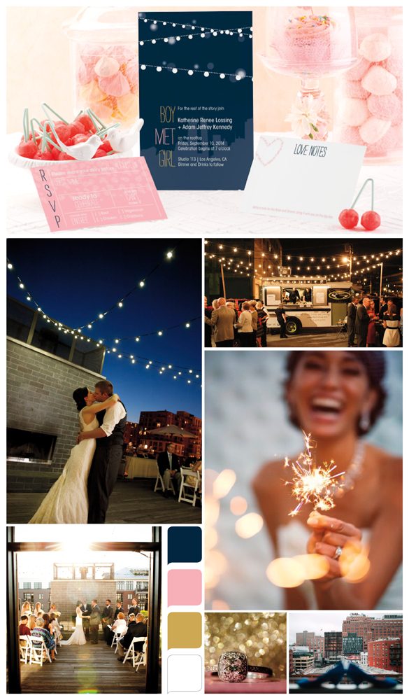 City wedding inspiration board 