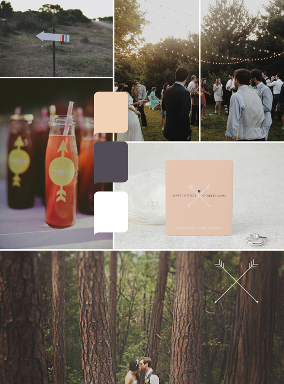 Love Arrows wedding stationery design from MagnetStreet