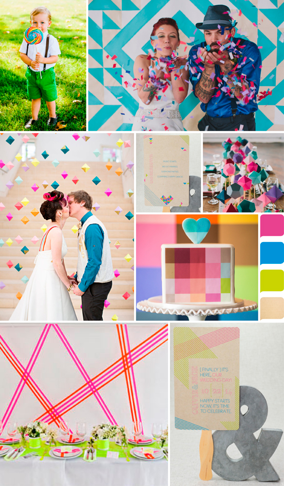 bold, bright wedding colors