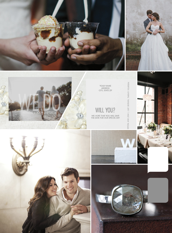 Save the Date Postcard--from MagnetStreet's "Our Vow" Design Suite