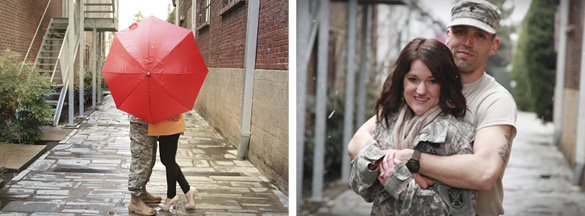 military engagement photos with props (10 e-sesh theme ideas)