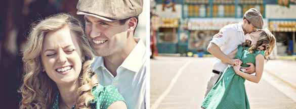 vintage carnival theme engagement photos (10 e-sesh theme ideas)