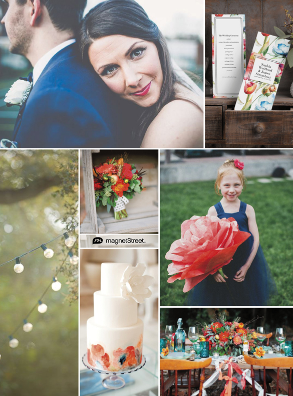 Watercolor stationery and inspiration for a summer garden wedding