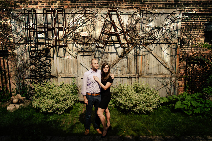 Antique Store Venue Salvage One Engagement photo
