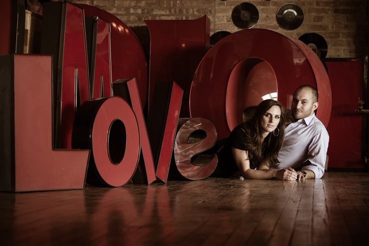 Chicago's Salvage One antique store engagement sesh Chicago's Salvage One antique store engagement sesh