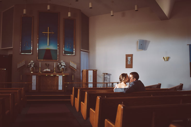 Bride and Groom after wedding ceremony