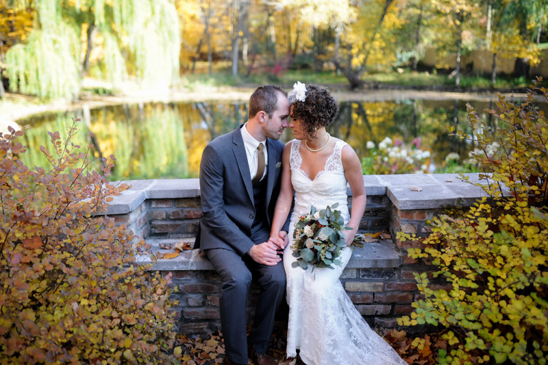 Bride and Groom at The Woods Chapel
