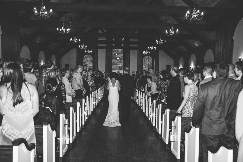 Father & Bride walking down the aisle