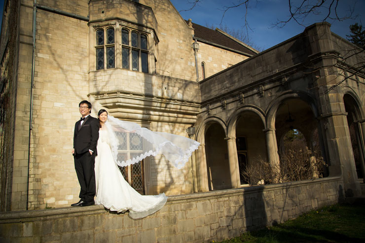 With the stately venue