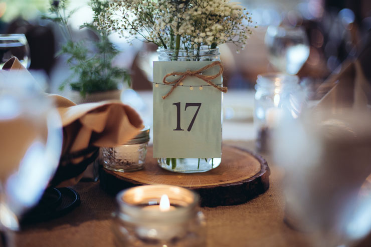 Custom Table Number Card for rustic Minnesota wedding Custom Table Number Card for rustic Minnesota wedding