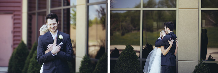 First Look wedding photos