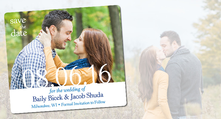 Fall Engagement Session in Wisconsin Save the Date
