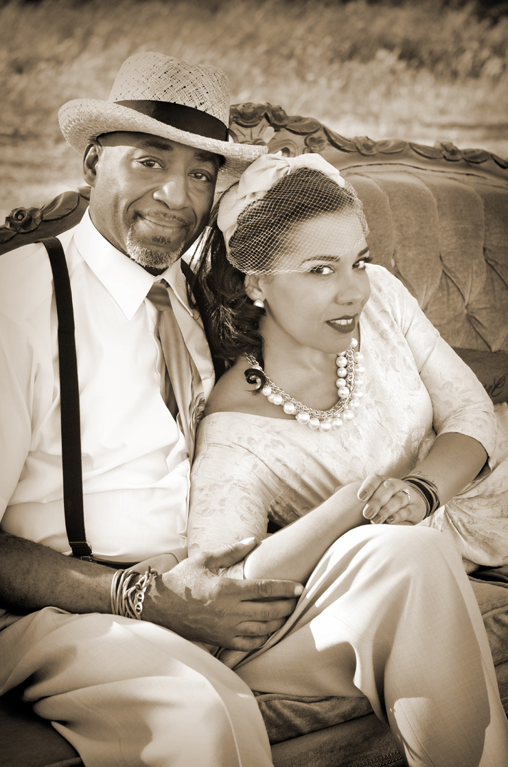Cheryl and Kevin's vintage meets rustic engagement shoot