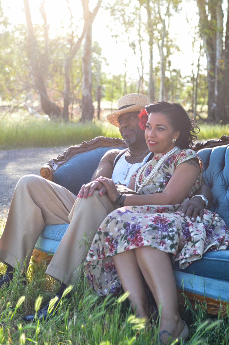 Cheryl and Kevin's vintage meets rustic engagement shoot