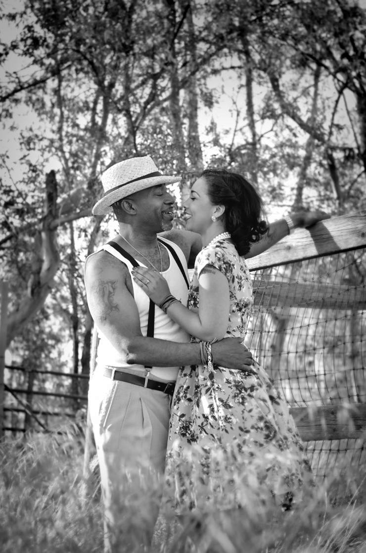Cheryl and Kevin's vintage meets rustic engagement shoot