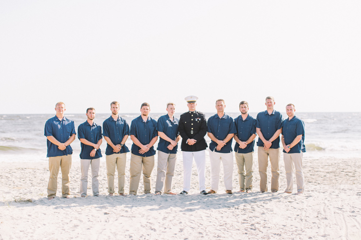 Marvelous Military Beach Wedding in North Carolina