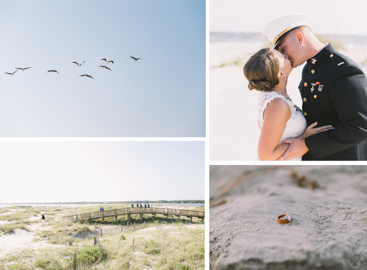 Marvelous Military Beach Wedding in North Carolina
