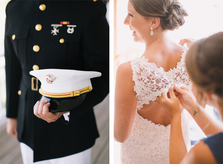Marvelous Military Beach Wedding in North Carolina
