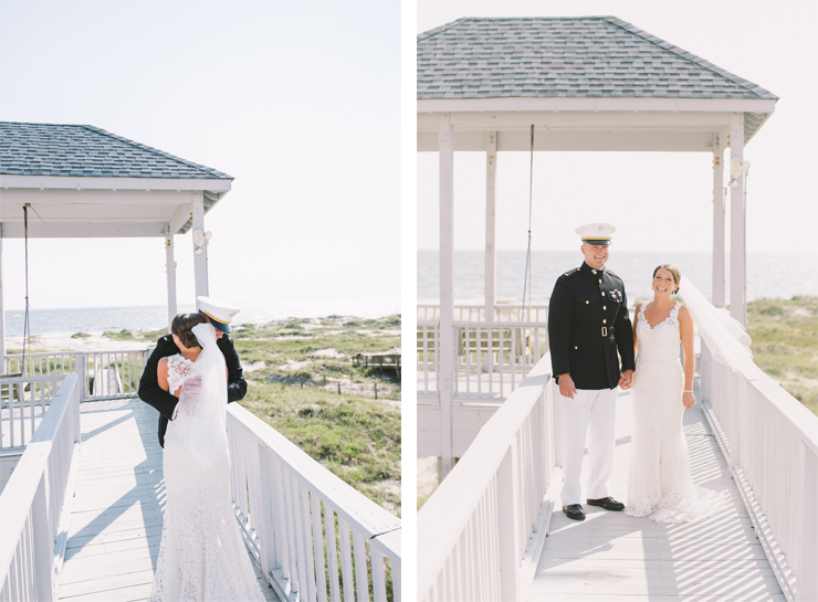 Marvelous Military Beach Wedding in North Carolina