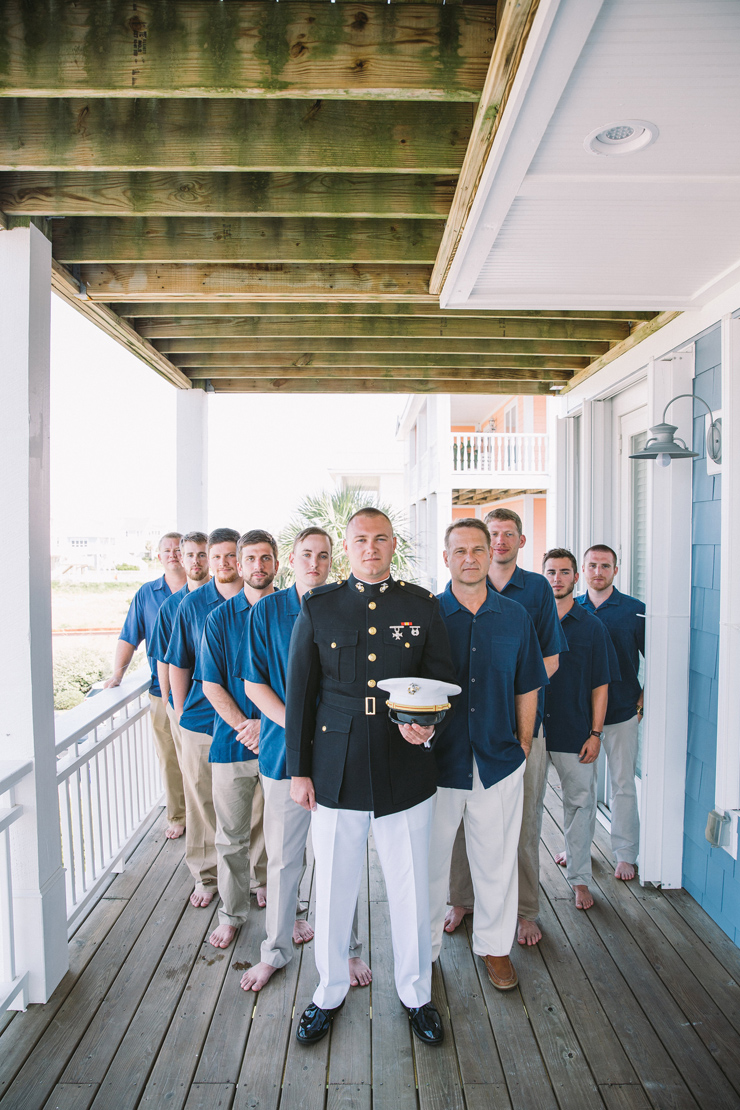 Marvelous Military Beach Wedding in North Carolina