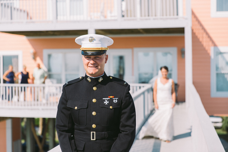 Marvelous Military Beach Wedding in North Carolina