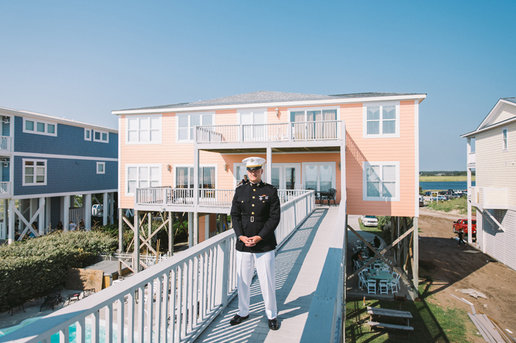 Marvelous Military Beach Wedding in North Carolina