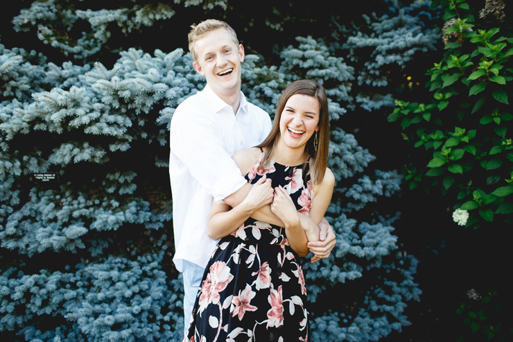 Whimsical Garden Engagement 