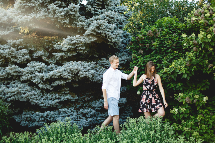 Whimsical Garden Engagement 