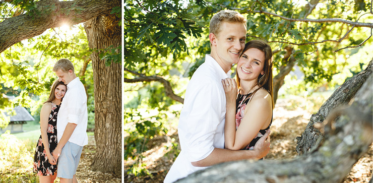 Whimsical Garden Engagement 